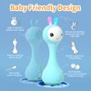 alilo Smart Bunny Baby Rattle Musical Light Up Toys, Infants Newborns Baby Toys 0-3-6-12-18-24 Months,1 Year Old Baby Gifts, 4 Music Modes and Color Recognition Function with 9 Color Card