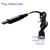 Blomiky 2 Pack 7.4V 1A USB Charger Cable with XH-3P Plug for 7.4V 2S Lipo Battery with XH-3P Connector 7.4V 1A USB XH-3P 2
