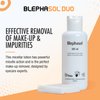 THEA PHARMA Blephasol Duo 100ml Eyelid Cleansing Micellar Lotion with 100 Cotton Pads for Daily Eyes Care | Preservatives Free | Suitable for Contact Lens Wearers