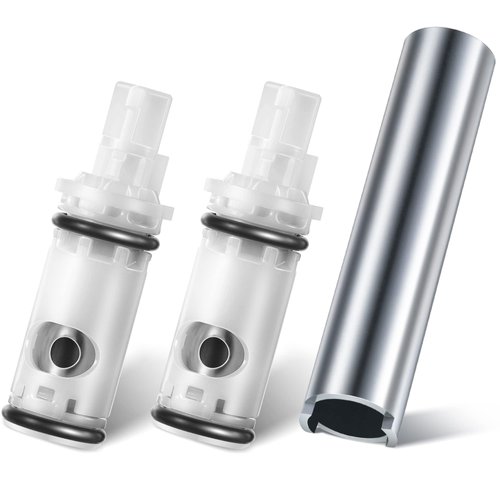 Enhon 3 Pcs Faucet Cartridge Replacement Kit Compatible with Moen 1224 1224B Cartridge Retainer Removal Tool/Moen 14272 for Double Handle Tub Shower, Faucet Cartridge Bathtub Valve Repair