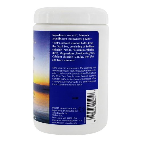 ANCIENT SECRETS Unscented 2 lb Dead Sea Aromatherapy Bath Salts