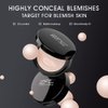 ZFC Foundation Makeup Concealer, Medium-to-Full Coverage Foundation Cream, Long Lasting Waterproof Up to 12HR Hybrid Setting Powder
