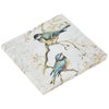 Boston International C811100 IHR Cocktail Beverage Paper Napkins, 5 x 5-Inches, Happy Little Titmice