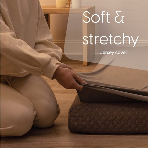 Fitted Sheet for The Milliard Trifold Mattress, Super Soft and Cozy Washable Grey Sheet (Full, 6.00)