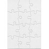 ​​Hygloss Puzzles DIY Party Invite - Blank Puzzle for Decorating - Art Activity - Use as Party Favors - White, Sturdy – 5.5 x 8 Inches, 12 Pieces - Comes with Envelopes - 8 Qty