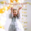 Her Royal 3-ness Birthday Banner, 3rd Birthday Decorations Girl, Princess Theme Birthday Party Decorations for 3 Year Old, Her Royal Fourness Party Supplies Favors, Happy 3rd Birthday Sign Backdrop for Girls