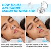 Anti Snoring Devices, Silicone Magnetic Anti Snoring Nose Clip, 6PCS Snore Stopper, Effective to Stop Snoring, Quieter Restful Sleep (White)