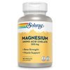 Solaray Magnesium Amino Acid Chelate 200 mg, Chelated Magnesium Supplement for Bone Health, Heart Health and Muscle Function Support, Vegan, 60-Day Money Back Guarantee, 100 Servings, 100 VegCaps