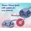 Polymer Clay Flower Thread Guide with SPATULA! | Earring Tool, Polymer Clay Supply (3 size included) 30 mm / 1.2", 40 mm / 1.6", 50 mm / 2"