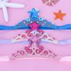 YARIEW Baby Girl Elastic Headbands Star Headband Mermaid Elastic Headbands Toddler Hair Band Baby Crown Toddler Hair Accessories Mermaid Birthday Decorations