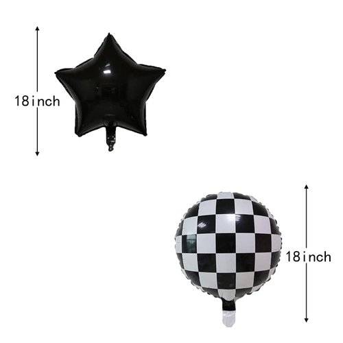 SHINY PARTY Monster Truck 5th Birthday Decoration Black Number 5 Balloons 32Inch Monster Truck Foil Balloons for Kids 5th Birthday MO-STE-BIR 0