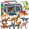 JOYIN Dinosaur Toys with Activity Play Mat & Storage Cage, 19 PCS Realistic Dinosaur Figures & Trees for Toddlers, dinosaurPlayset Toys for Kids Ages 3-5, Dinosaur Toys for Boys and Girls Gift