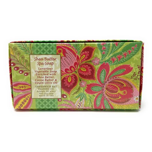 Greenwich Bay Trading Co. Shea Butter Spa Soap, 12.9 Ounce, Passion Flower and Olive Oil, 3 Pack