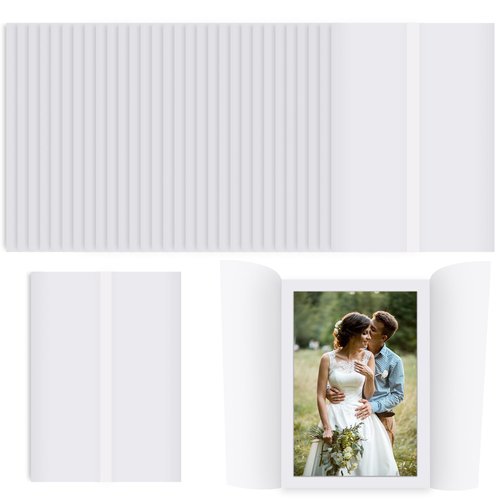 50 Sheets Pre-Folded Vellum Jackets for 5x7 Invitations,Vellum Wraps for 5 x 7 Wedding Invitations,Bulk Transparent Paper Envelope Liners for Wedding Baby Shower Birthday Invitations Cards