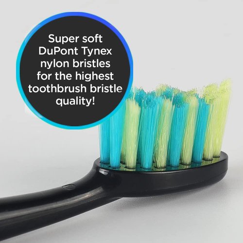 Voom Sonic Pro 7 Series Replacement Brush Heads Black/WHITE