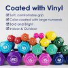 Brightbells Vinyl Hex Hand Weights, Spectrum Series I: Tropical - Colorful Coated Set of Non-slip Dumbbell Free Weight Pairs - Home & Gym Equipment (1)