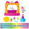 Gabby's Dollhouse, Baby Box Talent Show Balcony Playset, 8-Pcs with Toy Figures, Doll House Accessories & Sensory Play, Kids Toys for Girls & Boys 3+