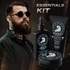 Bossman Essentials Beard Kit for Men - Beard Oil Jelly, Fortifying Conditioner Cream, Beard Balm - Grooming Growth Care Accessories (Magic)