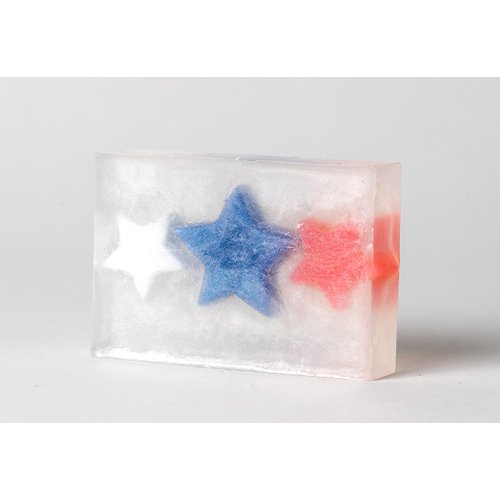 Patriotic Spangled Banner Star All Natural Handmade Gift Glycerin Soap Bar 3 oz