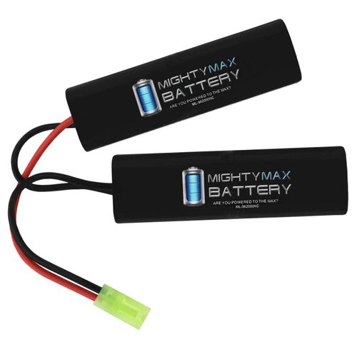 Mighty Max Battery 9.6V 2000mAh NiMH Battery for Double Twin Airsoft Battery