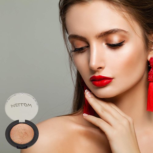 Baked Eyeshadow (Gold) - Creamy Long Lasting Eye Shadow for Everyday Makeup - Highly Pigmented Vegan, Cruelty-Free & Paraben Free Eye Makeup by Mellow Cosmetics - Gold