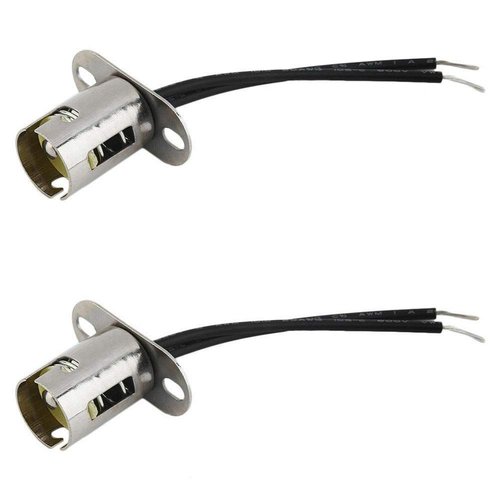 2PCS BAY15D 1157 LED Light Bulb Socket Holder with Wire Connector for Car Auto Truck