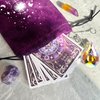 TIRLANO 78 Tarot Cards with Guide Book - Tarot Deck Gift Set with Tarot Cloth, Chakra Stones & Tarot Bag, Purple Tarot Cards Fortune Telling Game Craft Cardboard for Beginners and Expert Readers