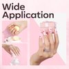 modelones Builder Nail Gel Set, 6 Colors Gel Builder 8-in-One, Jelly Nude Pink Hard Gel Builder Nail Polish Nail Strengthener Extension Gel LED Nail Lamp Cured Color Base Nail Glue Gel in a Bottle