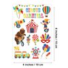 336Pcs(24 Sheets) Circus Temporary Tattoos for Kids - 112 Styles | Carnival Circus Fake Tattoo Stickers, Carnival Circus Theme Party Decorations Party Favors Goodie Bags Stuffers Party Supplies