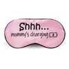 Ultra Soft Mommy's Charging Sleeping Mask by Silly Obsessions. Light Blocking Eye Mask for New Mom, Pregnant Mom. Funny Gift for Pregnant Wife. (Shh...Mommy's Charging)