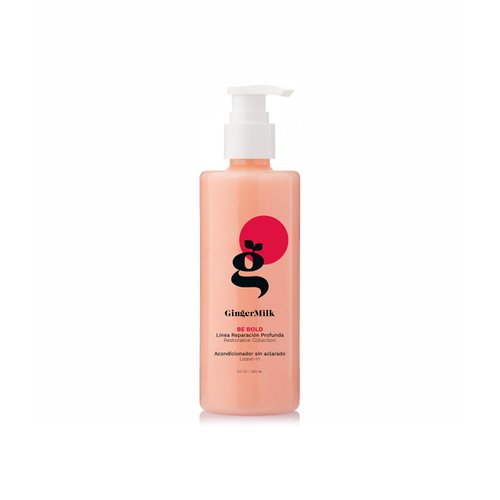 GINGER MILK Intensive Repair Leave-In Styling Cream for dry hair damaged by dyes, chemical processes, blow dryers and hot styling tools | BE BOLD (8 Fl Oz (Pack of 1))