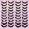 Eyelashes 20 Pairs Russian Strip Lashes 5 Styles Fluffy Wispy False Eyelashes Look like Extensions by Yawamica