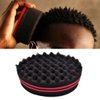 4 Pcs Small Holes Hair Twist Sponge, Barber Curl Sponge Brushes for Dreads Locking Afro Curl Coil Comb Care Tool