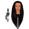 Bellrino 24" Cosmetology Mannequin Manikin Training Head with 100% Human Hair with Clamp Holder - Lindsey + C