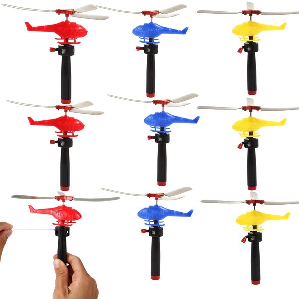 VETE 8 Pack Planes Toys Flying Toy Helicopter for Kids Toddlers, 360° Rotating Helicopter Airplane Toys for Boys Girls, Bulk Toys Party Favors Classroom Prizes, Pinata Fillers,Goodie Bag Stuffers