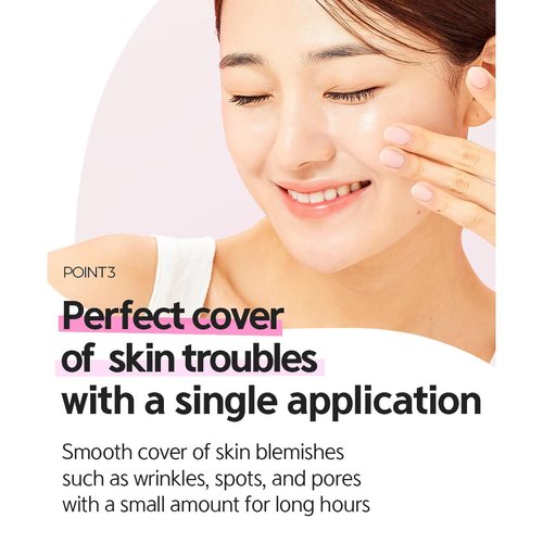 Lala Chuu Tension DX Cushion Foundation Hydrating & Firming 54-Hour Long-Lasting Coverage, Matte Glowy Hyaluronic Acid, Collagen, Made in Korea, for All Skin Types (23 Clear Bright, 0.52 Oz)
