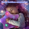 WEWILL 9'' LED Twinkle Star Soft Plush Pillow Toys Glowing Stuffed Star Light up Pillow Plush with Colorful Night Lights Birthday Valentines Gift for Toddler Kids(Purple)