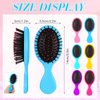 Epakh Hair Brush 6 Pack Mini Wet Travel Detangling Brushes Kids Detangler Hair Brushes Soft Bristle Hair Brush for Women Curly Hair Classic Colors