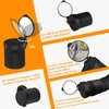 Arkham Bicycle Mirror for Handlebars, Mini Rear View Mirror, Foldable, Rubber Mounting Sleeve for Handlebars, Handlebar Tail Mirror, 360° Rotatable Universal Bicycle Mirror for Road Bike