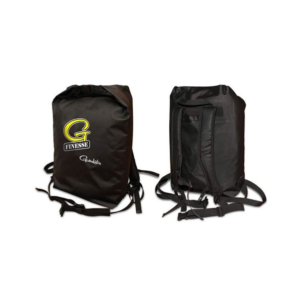 Gamakatsu BAG001 Waterproof Dry Bag, Zblack with Red Strips, One Size
