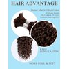 Chocolate Brown Braiding Hair 1 Bundle 50g 18 Inch Deep Water Wave Bulk Hair for Braiding 12A Brazilian Virgin Curly Human Hair Extensions for Boho Braids Wet and Wavy Color 4 Human Braiding Hair