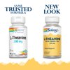 Solaray L-Theanine 200mg w/Green Tea Leaf 100mg Relaxation, Stress, Mood & Focus Support w/Out Drowsiness Lab Verified 90 VegCaps