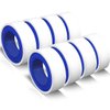 VOTMELL 8 Rolls 1/2 Inch(W) X 520 Inches(L) Teflon Tape,for Plumbers Tape,PTFE Tape,Water Pipe Sealing Tape,Plumbing Tape,Sealant Tape,Thread Seal Tape for Shower Head,Duct Tape,White
