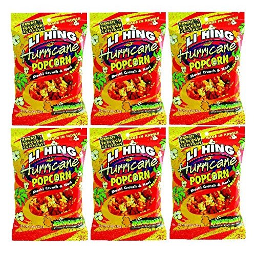 6pk Li Hing Hurricane Microwave Popcorn Singles