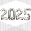 Silver 2025 Balloons, Giant 32 Inch Silver 2025 Number Balloons,2025 Happy New Year Silver Balloons for New Year Eve Party Supplies 2025, New Years Decorations 2025, Christmas, Graduations Decorations