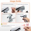 SHJADE Hot Glue Gun, Fast Preheating Hot Melt Glue Gun, Stand-Up Magnetic Mini Glue Gun Kit with 30 Glue Sticks for Kids DIY School Craft Projects and Quick Home Repairs