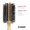 Kent PF03 Round Curling Brush with Hard Natural Boar Bristle - Hair Drying Brush, Round Hair Brush, and Blowout Brush - Small Round Brush for Dry Hair - For Shoulder Length or Shorter Hair (1.8" Head)