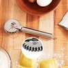 Küchenprofi Ravioli Cutter 18/10 Stainless Steel Wheel, Perfect for Cutting, Sealing, and Crimping Fresh Pasta and Pastry Dough, 7-Inch, Silver