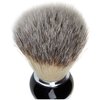 Omega Synthetic Fiber Shaving Brush with Black Plastic Handle - 1 Unit