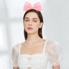 Pluzmecalm 1Pc Pink Halloween Bow Headband Bowknot Hair Hoops Bands Headpiece Hairband Women Christmas Birthday Party Decorations Accessories Easy to Wear,Hats and Caps